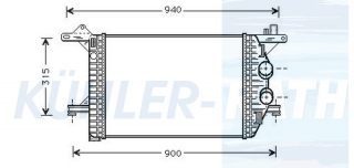 Ladeluftkhler passend fr Mercedes-Benz