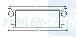 Ladeluftkhler passend fr Mercedes