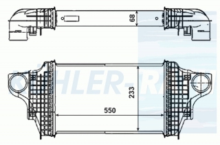 Ladeluftkhler passend fr Mercedes-Benz