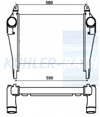 Ladeluftkhler passend fr Iveco