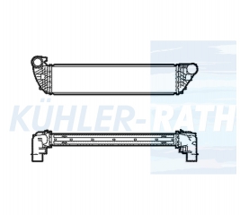 Ladeluftkhler passend fr Renault