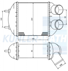 Ladeluftkhler passend fr Renault