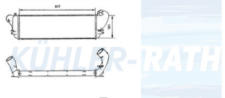 Ladeluftkhler passend fr Renault