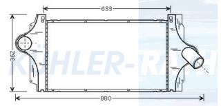 Ladeluftkhler passend fr Renault