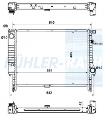 Wasserkhler passend fr BMW