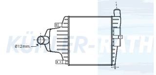Ladeluftkhler passend fr Opel