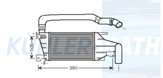 Ladeluftkhler passend fr Opel