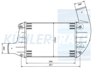 Ladeluftkhler passend fr Alfa Romeo