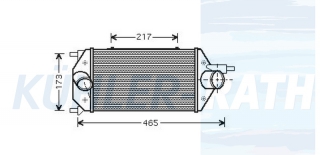 Ladeluftkhler passend fr Lancia