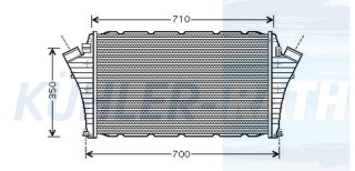 Ladeluftkhler passend fr Opel/Saab
