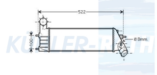 Ladeluftkhler passend fr Citron/Peugeot/Fiat/Lancia