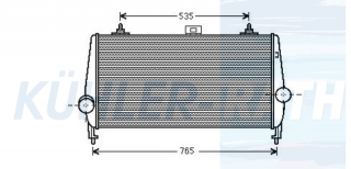 Ladeluftkhler passend fr Citron/Peugeot
