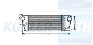 Ladeluftkhler passend fr PSA