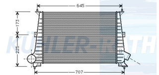 Ladeluftkhler passend fr Saab