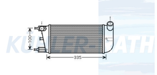 Ladeluftkhler passend fr Fiat
