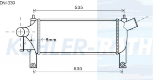 Ladeluftkhler passend fr Nissan