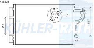 Kondensator passend fr Hyundai/Kia