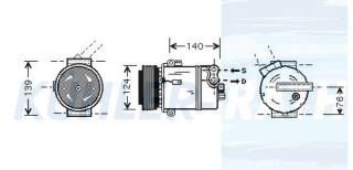 Kompressor passend fr Opel