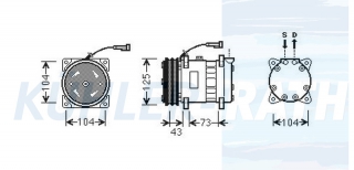 Kompressor passend fr Alfa Romeo