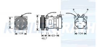 Kompressor passend fr Alfa