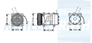 Kompressor passend fr Alfa