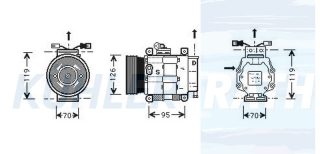 Kompressor passend fr Fiat