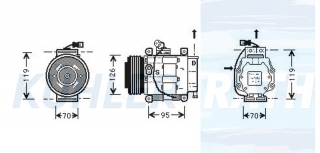 Kompressor passend fr Fiat