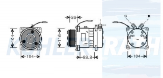 Kompressor passend fr Renault