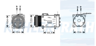 Kompressor passend fr Renault