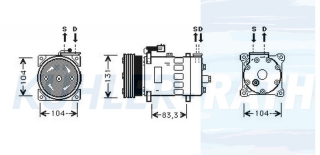 Kompressor passend fr Rover