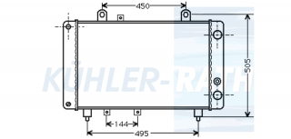 Wasserkhler passend fr Fiat/Citron/Peugeot