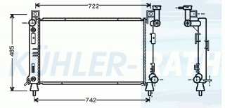 Wasserkhler passend fr Chrysler