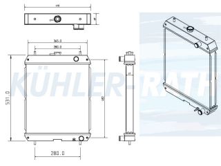 Wasserkhler passend fr Yanmar