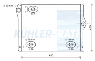 Wasserkhler passend fr BMW