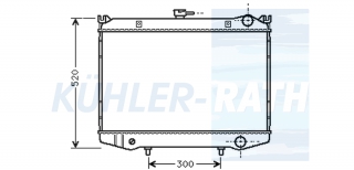 Wasserkhler passend fr Nissan