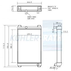 Wasserkhler passend fr Caterpillar