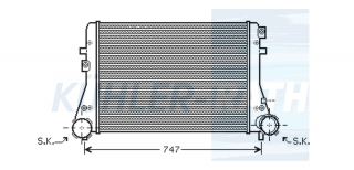 Ladeluftkhler passend fr Audi/Seat/Skoda/VW