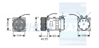 Kompressor passend fr Caterpillar/Freightliner/Mack