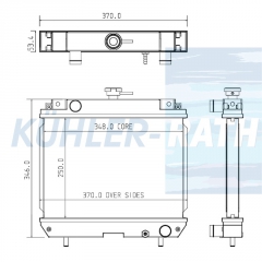 Wasserkhler passend fr Yanmar/Kobelco