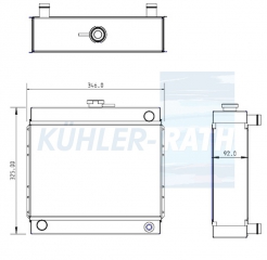 Wasserk�hler passend f�r John Deere