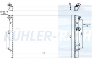 Wasserkhler passend fr Seat/VW