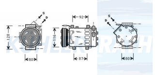 Kompressor passend fr Renault