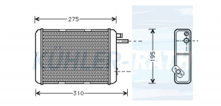 Heizkhler passend fr Iveco