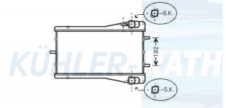 Wasserkhler passend fr Porsche