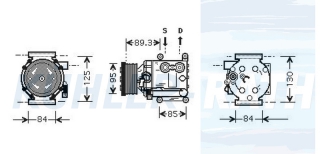 Kompressor passend fr Ford