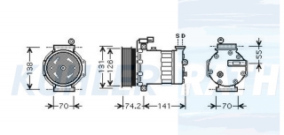Kompressor passend fr Rover/MG