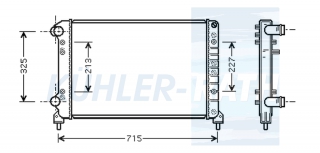 Wasserkhler passend fr Fiat