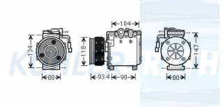 Kompressor passend fr Mitsubishi