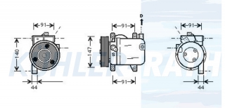 Kompressor passend fr Nissan