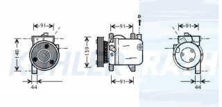 Kompressor passend fr Nissan